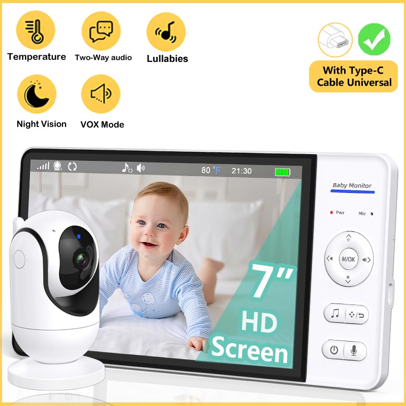 Home Cinema Wireless - Hiçbir WiFi 7 Inç Bebek Monitörü